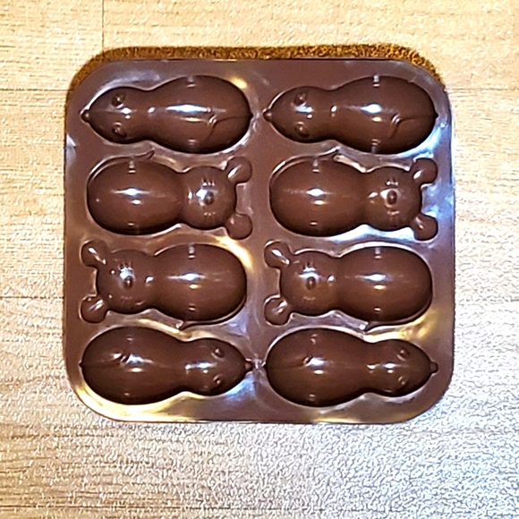 NEW Silicone Mold Set of 2 Rat Mouse Rodent Fondant Baking Chocolate Candy NWT - Picture 1 of 7